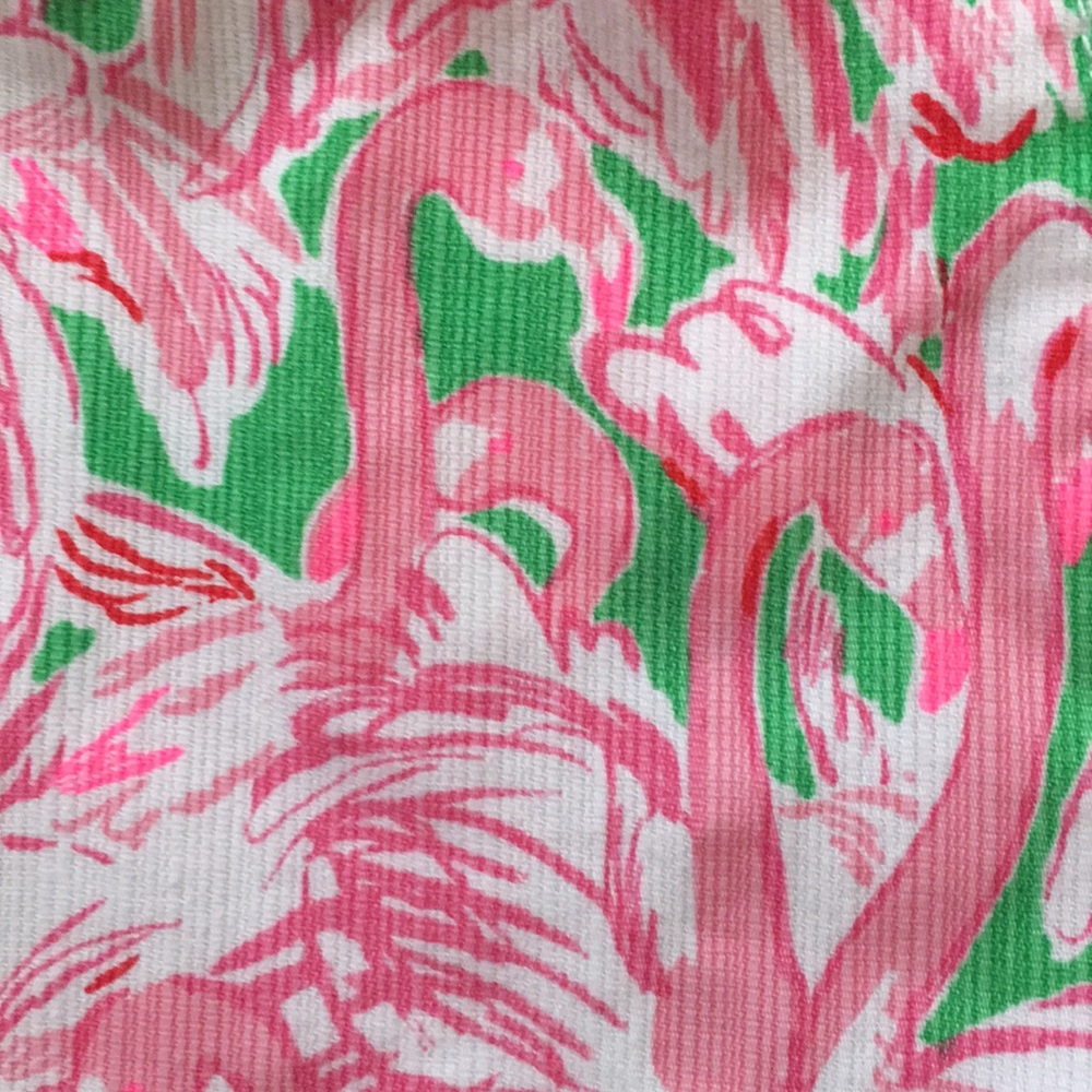 🌴LILLY PULITZER Girl’s  Flamingo Print Shorts - Picture 2 of 8